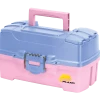 Plano 2 Tray Tackle Box W/ Dual Top Access Periwinkle / Pink