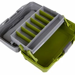 Flambeau 1 Tray Tackle Green/Gray Hard Tackle Box 6 Flambeau 1 Tray Tackle Green/Gray Hard Tackle Box -Cheap Ice Fishing Accessories Store 6381TB 1Tray Open 1600x1600 12440.1616588000