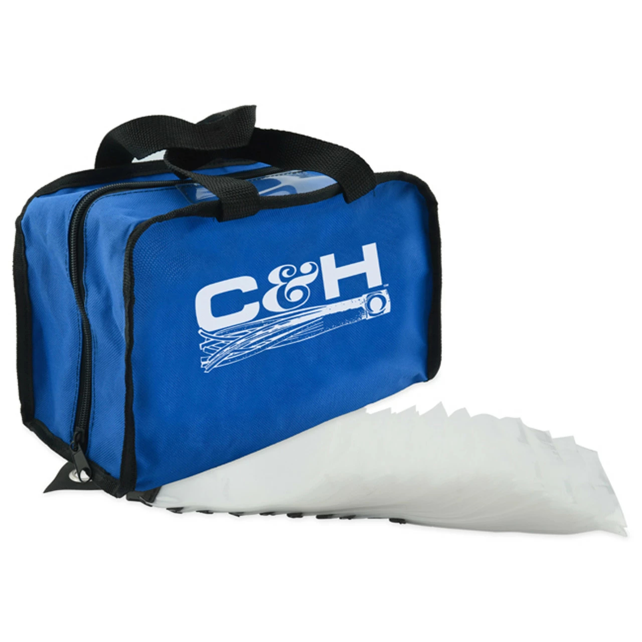 C&H Lures - King Rig Bag With 50 Rig Bags Inside, Blue 1 C&H Lures - King Rig Bag With 50 Rig Bags Inside, Blue