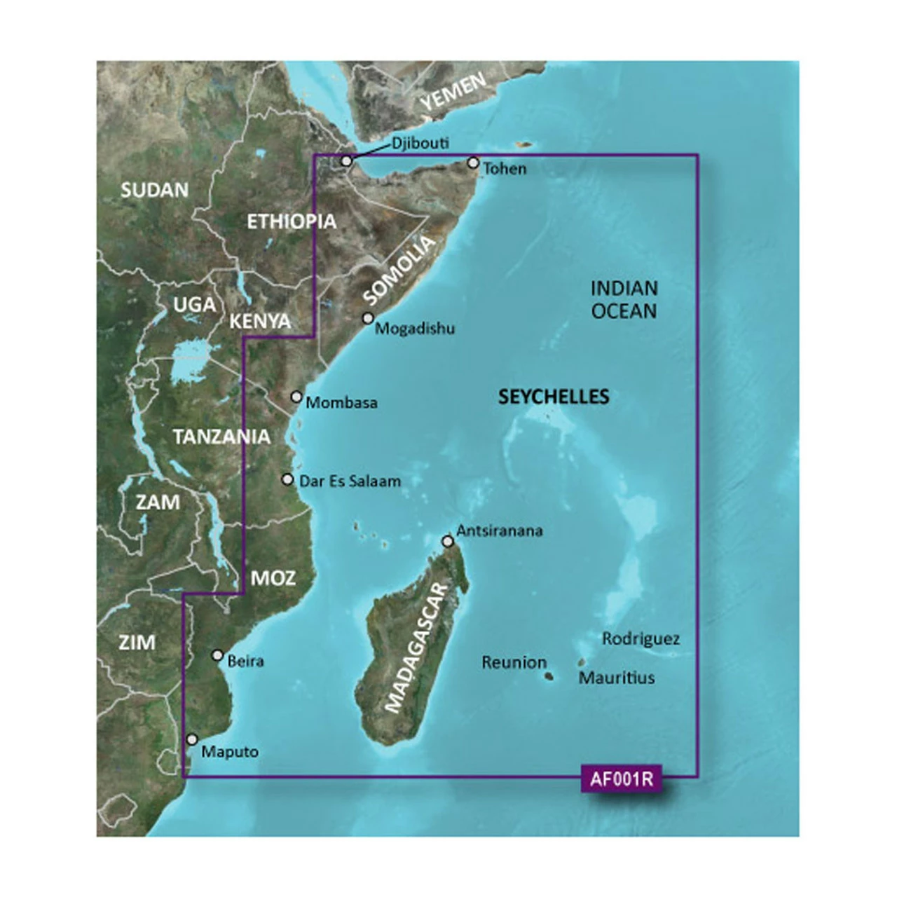 Garmin BlueChart G3 Vision HD - VAF001R - Eastern Africa - MicroSD/SD 1 Garmin BlueChart G3 Vision HD - VAF001R - Eastern Africa - MicroSD/SD