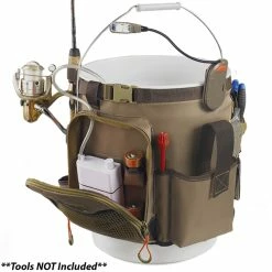 Wild River RIGGER 5 Gallon Bucket Organizer W/Light, Plier Holder & Retractable Lanyard