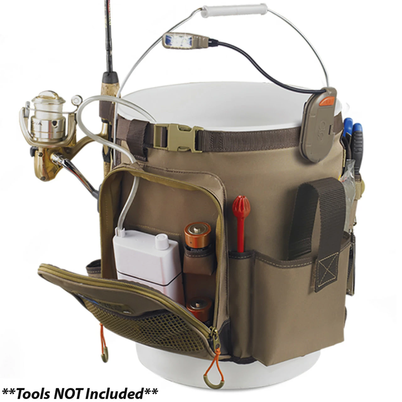 Wild River RIGGER 5 Gallon Bucket Organizer W/Light, Plier Holder & Retractable Lanyard 1 Wild River RIGGER 5 Gallon Bucket Organizer W/Light, Plier Holder & Retractable Lanyard