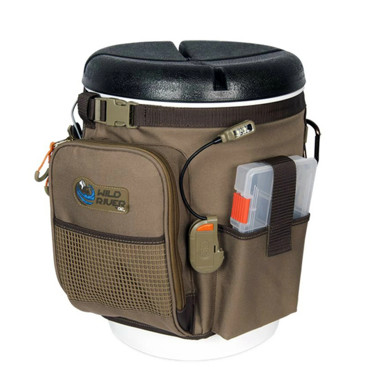 Wild River RIGGER 5 Gallon Bucket Organizer W/Lights, Plier Holder & Lanyard, 2 PT3500 Trays & Bucket W/Seat 1 Wild River RIGGER 5 Gallon Bucket Organizer W/Lights, Plier Holder & Lanyard, 2 PT3500 Trays & Bucket W/Seat