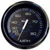 Faria Beede Instruments Faria Chesapeake Black 4" Speedometer - 80MPH (Pitot)