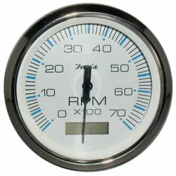 Faria Beede Instruments Faria Chesapeake White SS 4" Tachometer W/Hourmeter - 7000 RPM (Gas) (Outboard)