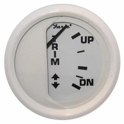 Faria Beede Instruments Faria Dress White 2" Trim Gauge (Mercury / Mariner / Mercruiser / Volvo DP / Yamaha '01 And Newer)