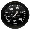 Faria Beede Instruments Faria Euro Black 4" Speedometer - 80MPH (Pitot)
