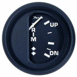 Faria Beede Instruments Faria Euro Black 2" Trim Gauge F/ Mercury / Mariner / Mercruiser / Volvo DP / Yamaha '01 And Newer