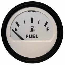 Faria Beede Instruments Faria Euro White 2" Fuel Level Gauge (E-1/2-F)