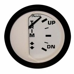 Faria Beede Instruments Faria Euro White 2" Trim Gauge F/ Johnson/Evinrude/Suzuki (Outboard)