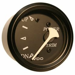 VDO Cockpit Marine Trim Gauge - F/ Mercury/Volvo/Yamaha 2001+ Engines - Black Dial/Bezel