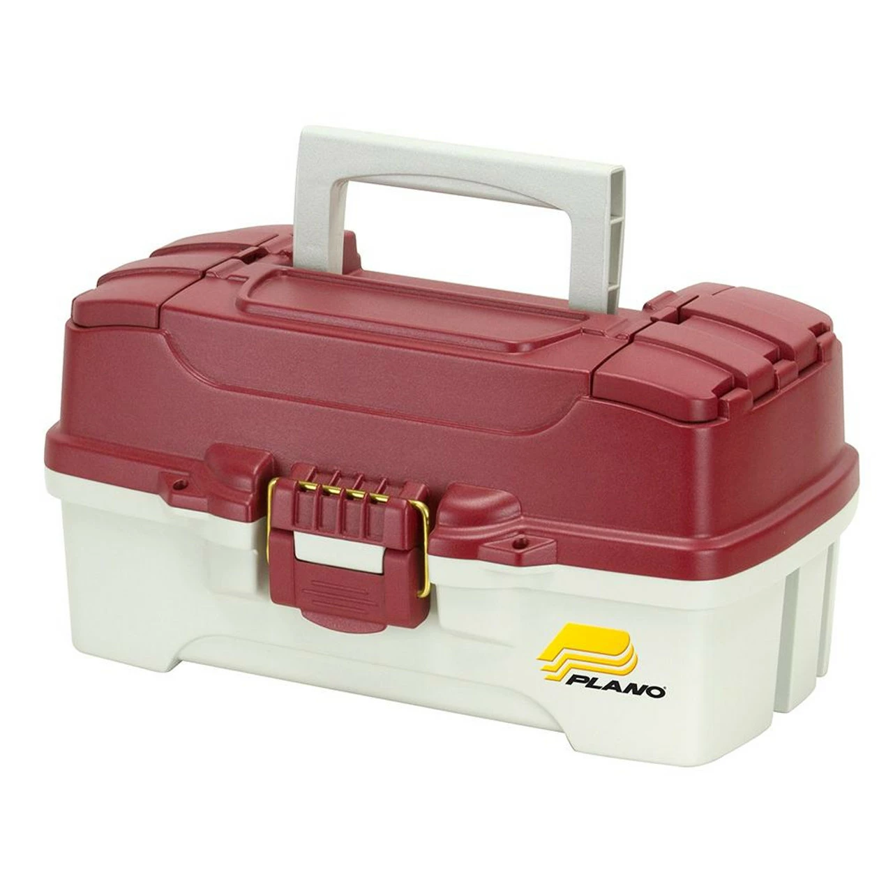 Plano 1-Tray Tackle Box W/Dual Top Access - Red Metallic/Off White - PMC620106 1 Plano 1-Tray Tackle Box W/Dual Top Access - Red Metallic/Off White - PMC620106