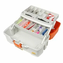 Plano Ready Set Fish Two-Tray Tackle Box - Orange/Tan - PMC620210