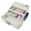 Plano Ready Set Fish Three-Tray Tackle Box - Aqua Blue/Tan - PMC620310