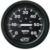 Faria Beede Instruments Faria Euro Black 4" Speedometer 60MPH (GPS)