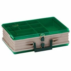 Plano Double-Sided 19-Compartment Satchel - Sandstone & Green -Cheap Ice Fishing Accessories Store CW70802 1 42472.1671042252