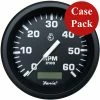 Faria Beede Instruments Faria 4" Heavy-Duty Tachometer W/Hourmeter (6000 RPM) Gas - Black *Bulk Case Of 12*