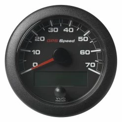 Veratron 3-3/8" (85mm) OceanLink GPS Speedometer - Black Dial & Bezel (0-70 K/MPH/KMH)