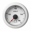 Veratron 52MM (2-1/16") OceanLink Battery Voltage Gauge - 8 To 16V - White Dial & Bezel