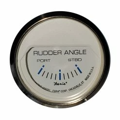 Faria Beede Instruments Faria Chesapeake White SS 2" Rudder Angle Indicator Gauge
