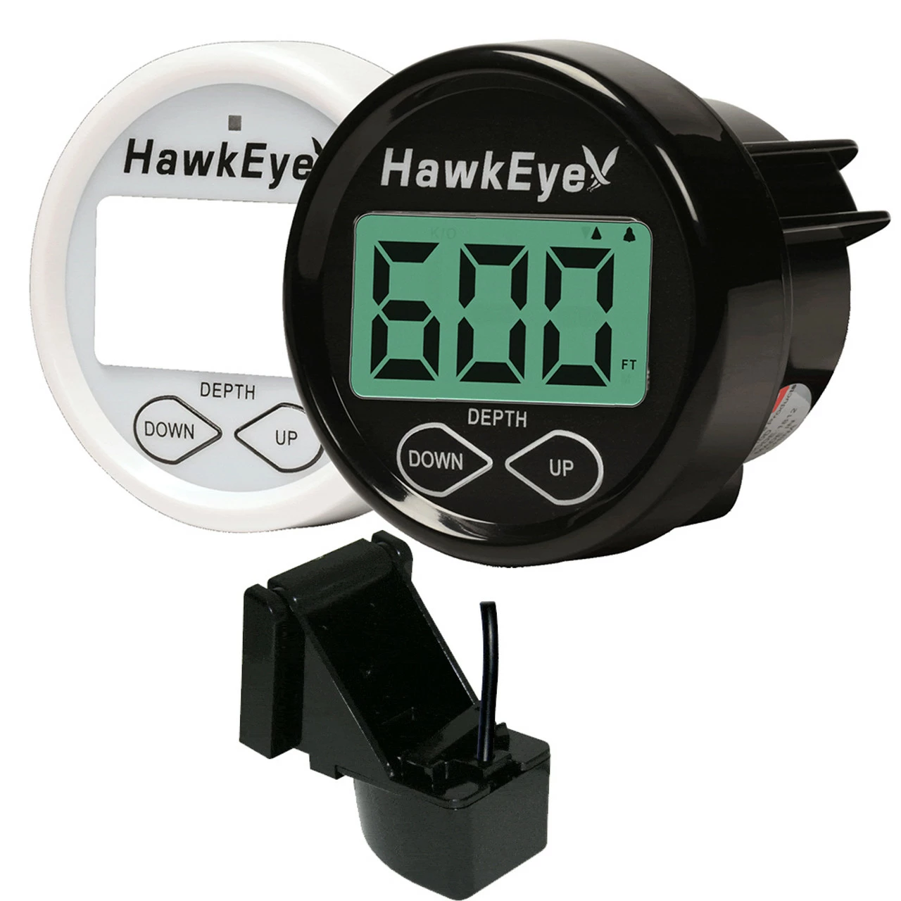 HawkEye DepthTrax In-Dash Digital Depth Gauge - Transom Mount 1 HawkEye DepthTrax In-Dash Digital Depth Gauge - Transom Mount