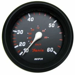 Faria Beede Instruments Faria Professional Red 4" Speedometer (60 MPH)
