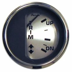 Faria Beede Instruments Faria Spun Silver 2" Trim Gauge F/Mercury/Mariner/Mercruiser/Volvo DP & Yamaha ('01 & Newer)