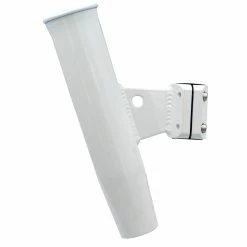 C.E. Smith Aluminum Vertical Clamp-On Rod Holder 1-5/16" OD White Powdercoat W/Sleeve