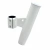 C.E. Smith Aluminum Vertical Clamp-On Rod Holder 1-2/3" OD White Powdercoat W/Sleeve