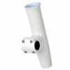 C.E. Smith Adjustable Mid Mount Rod Holder - 7/8" Or 1" OD - White Powder Coat Aluminum W/Sleeve & Hex Key