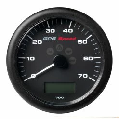 Veratron 4-1/4" (110MM) ViewLine GPS Speedometer 0-70 KNOTS/KMH/MPH - 8 To 16V Black Dial & Bezel