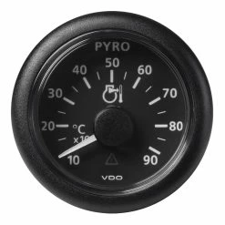 Veratron 52 MM (2-1/16") ViewLine Pyrometer - 100C To 900C - Black Dial & Bezel