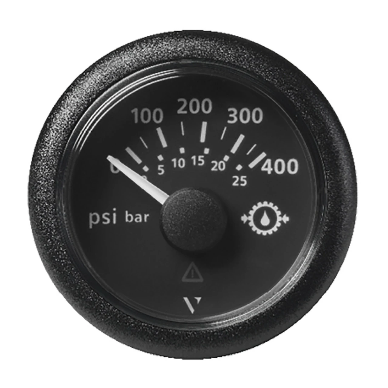Veratron 2-1/16" (52mm) ViewLine Transmission Oil Pressure 400 PSI/25 Bar - Black Dial & Round Bezel 1 Veratron 2-1/16" (52mm) ViewLine Transmission Oil Pressure 400 PSI/25 Bar - Black Dial & Round Bezel