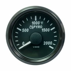 VDO SingleViu 52mm (2-1/16") Exhaust Gas Temp. Gauge - 2000F