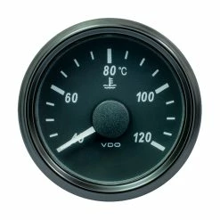 VDO SingleViu 52mm (2-1/16") Water Temp. Gauge - 120 C - 291-22 Ohm