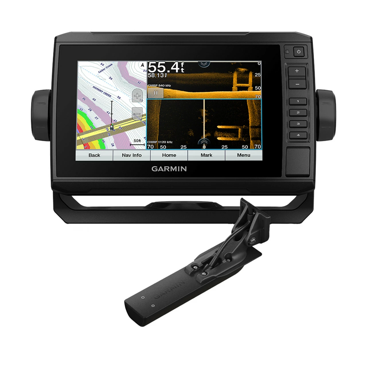 Garmin ECHOMAP UHD 73sv Combo GPS/Fishfinder - US LakeVü BlueChart G3 W/GT56UHD-TM 1 Garmin ECHOMAP UHD 73sv Combo GPS/Fishfinder - US LakeVü BlueChart G3 W/GT56UHD-TM