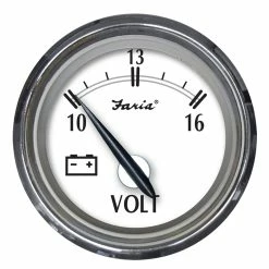 Faria Beede Instruments Faria Newport SS 2" Voltmeter - 10 To 16V