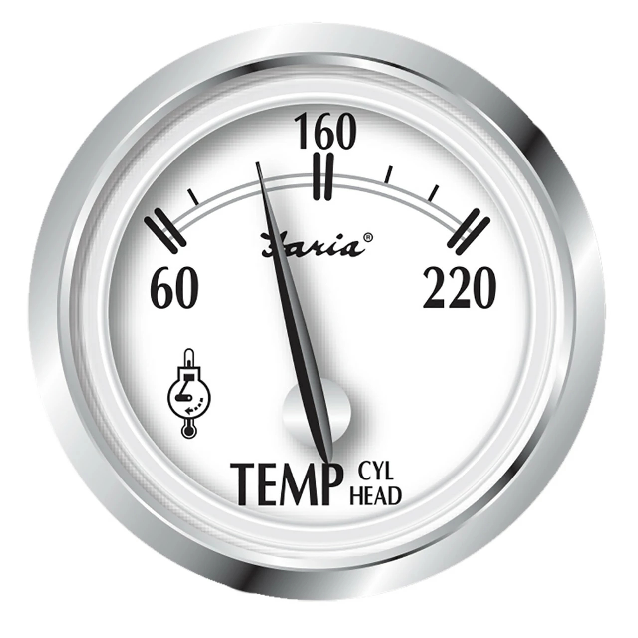 Faria Beede Instruments Faria Newport SS 2" Cylinder Head Temperature Gauge W/Sender - 60 To 220 F 1 Faria Beede Instruments Faria Newport SS 2" Cylinder Head Temperature Gauge W/Sender - 60 To 220 F