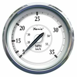 Faria Beede Instruments Faria Newport SS 4" Speedometer - 0 To 35 MPH