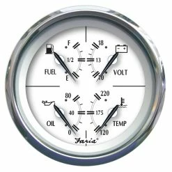 Faria Beede Instruments Faria Newport SS 4" Multifunction Gauge