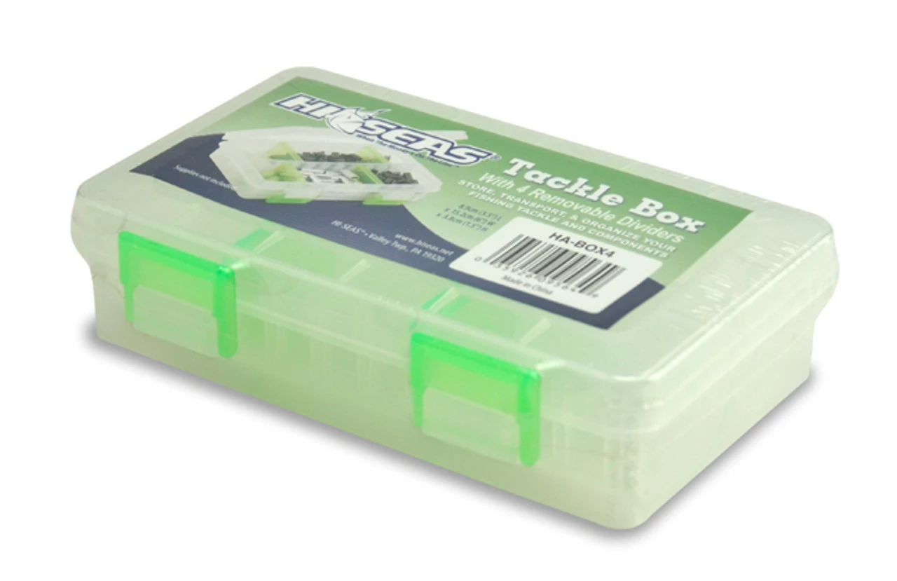 HI-SEAS Hi Seas - Tackle Box, 1.5 X 3.5 X 6 In / 3.8 X 8.9 X 15.2 Cm With 4 Moveable Dividers 1 HI-SEAS Hi Seas - Tackle Box, 1.5 X 3.5 X 6 In / 3.8 X 8.9 X 15.2 Cm With 4 Moveable Dividers